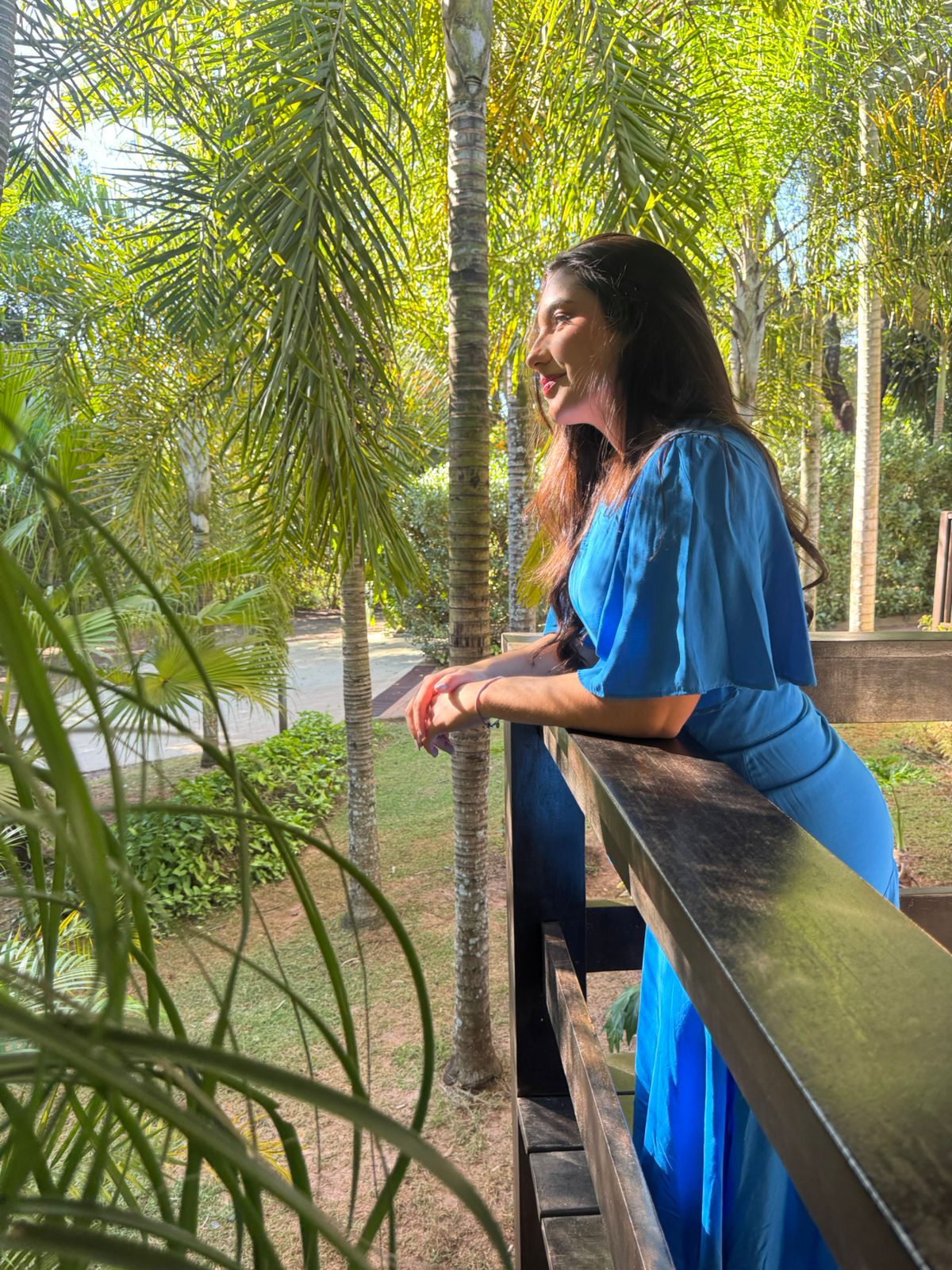 Vestido de tecido plano com cinto azul 130cm - 27925 Titanium - Imagem 4