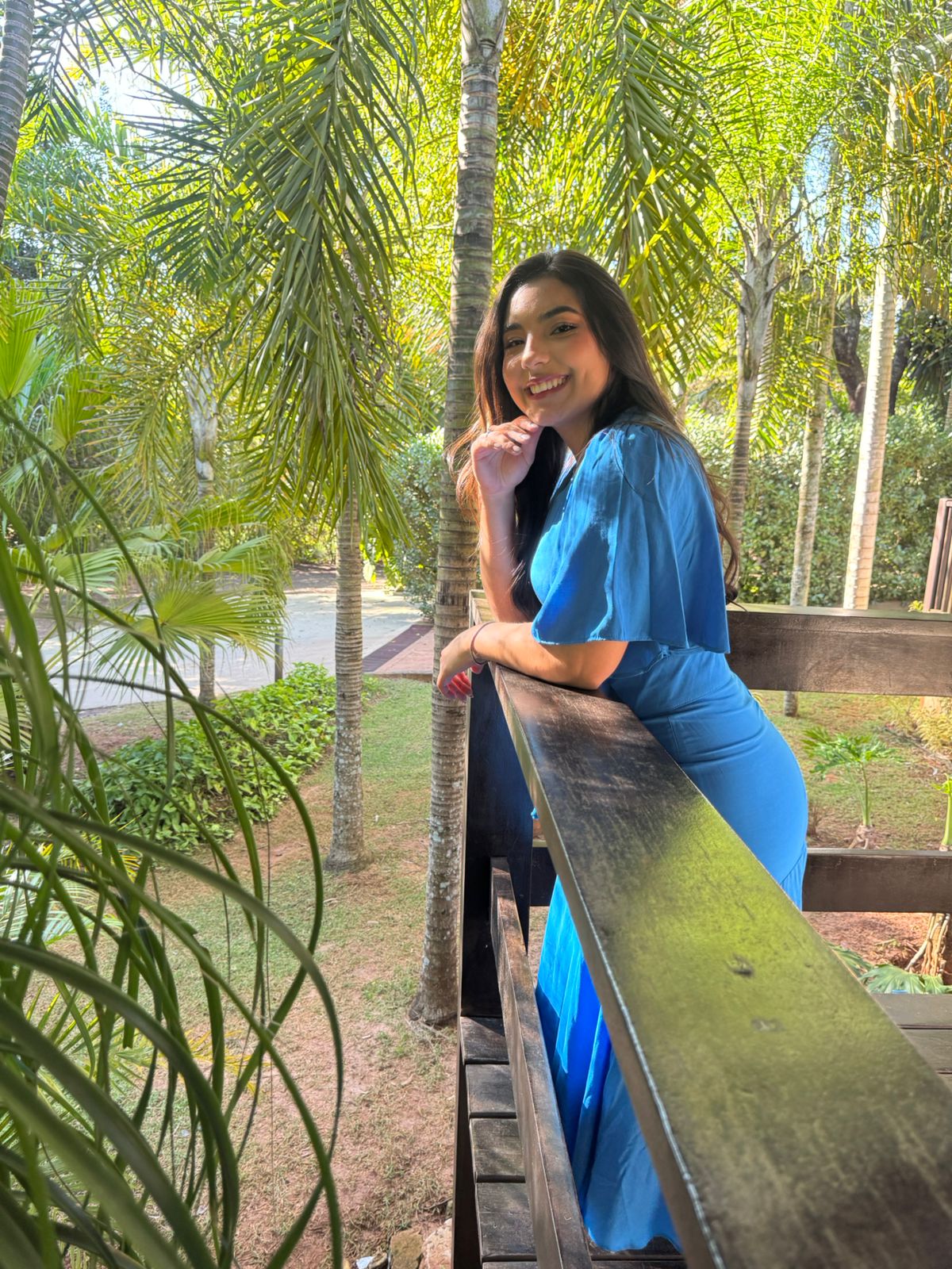 Vestido de tecido plano com cinto azul 130cm - 27925 Titanium - Imagem 3