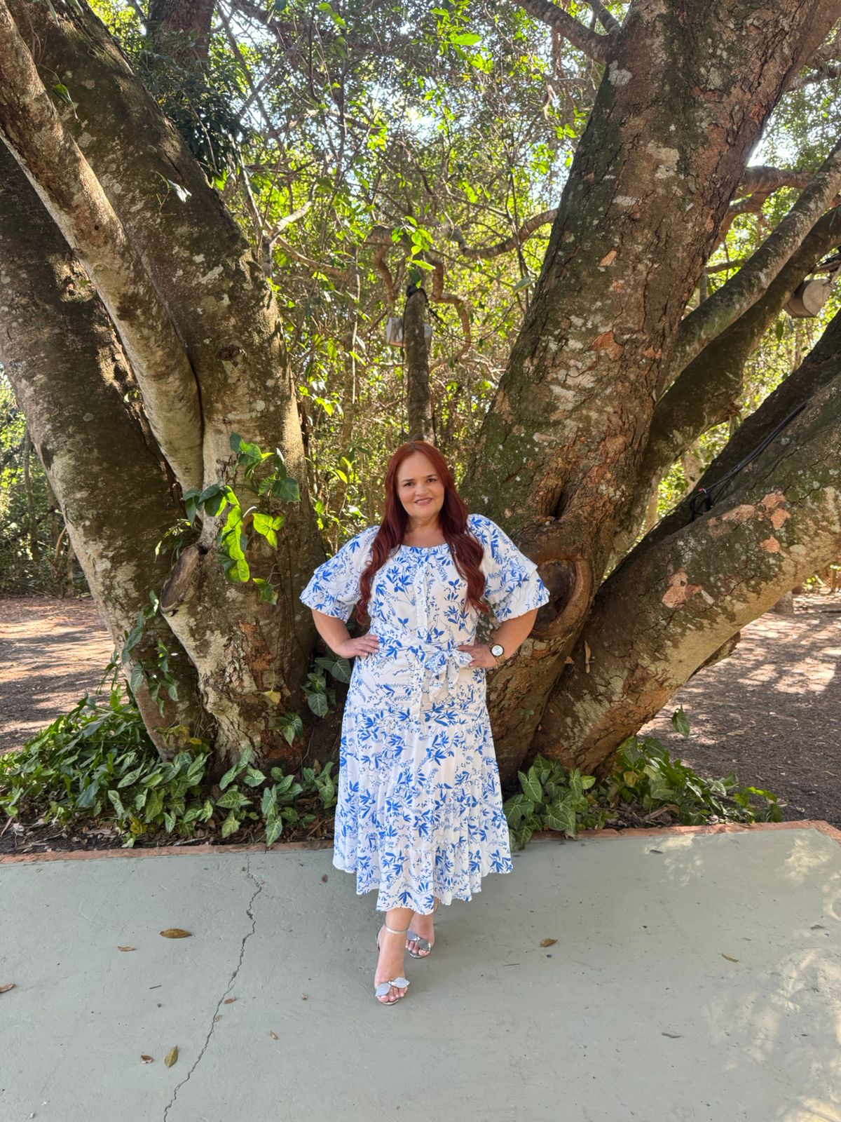 Vestido Crepe Estampado - 27960 Titanium - Imagem 5