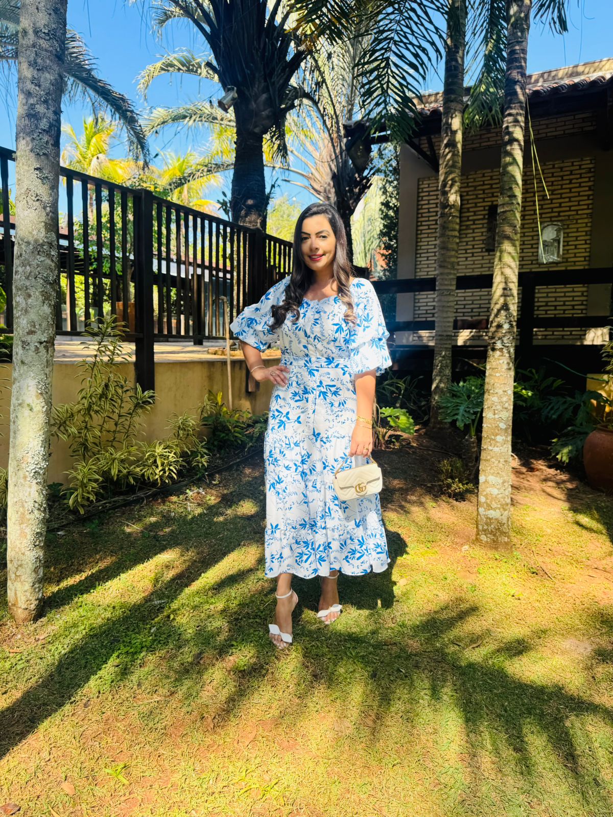 Vestido Crepe Estampado - 27960 Titanium - Imagem 4