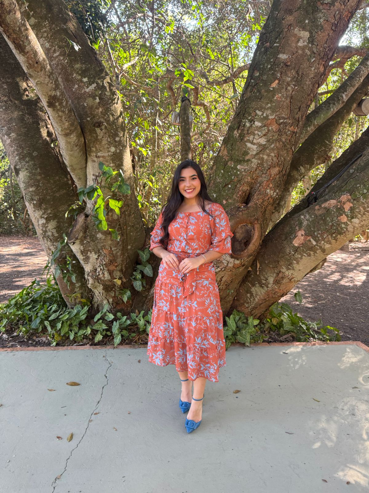 Vestido Crepe Estampado - 27960 Titanium - Imagem 9