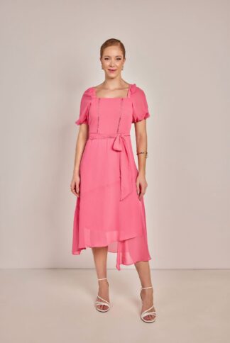 Vestido semi godê plano com aviamento 120cm - 811066