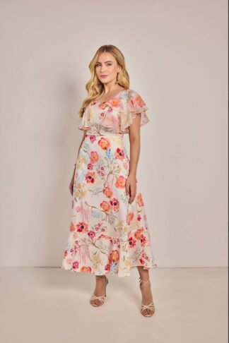 Vestido evasê chiffon estampado 125cm - 811026
