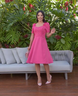 Vestido Jessica - Rosa Pink
