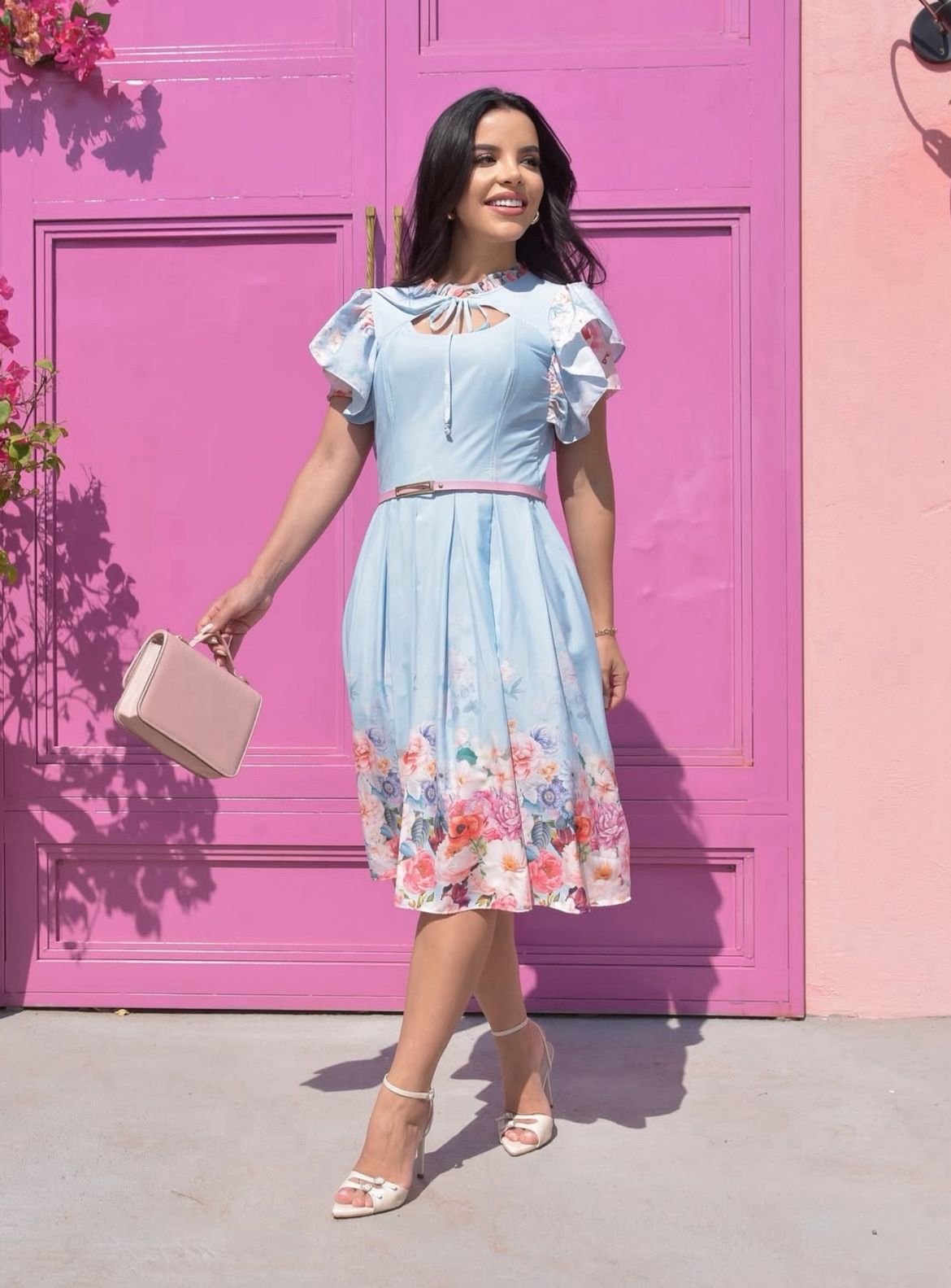 Vestido Hanah - Rosa Pink - Imagem 3