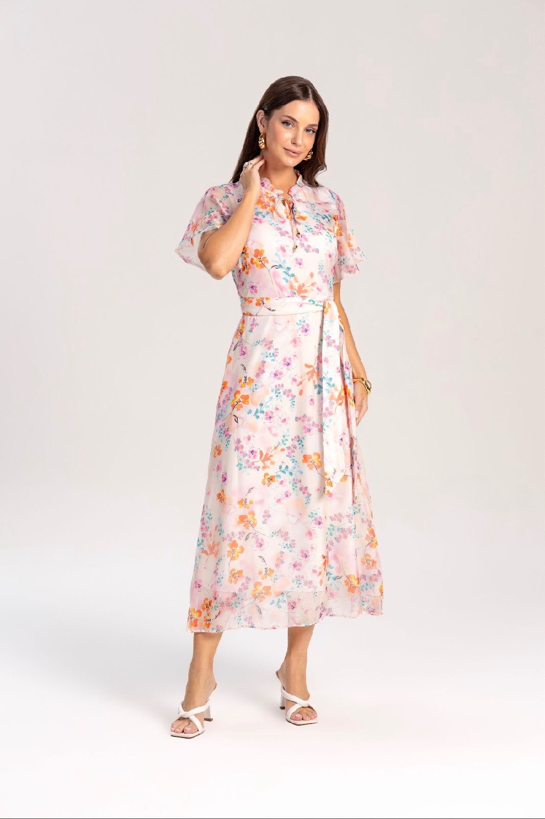 Vestido de Chiffon Estampado 120cm - 811128