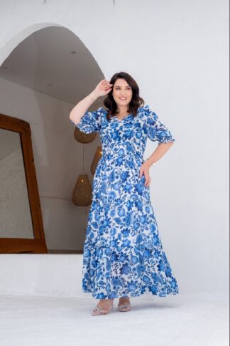 Vestido Floral Longo - Lecler