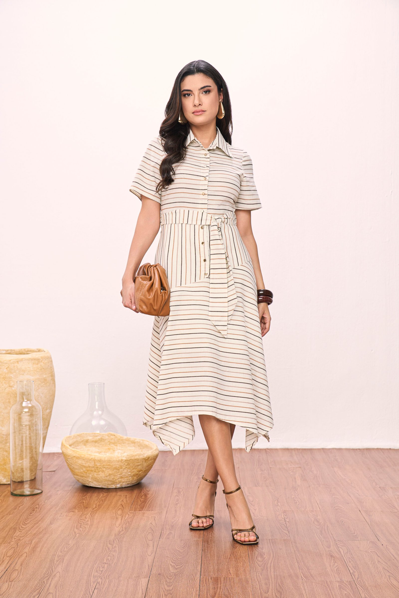 28230 VESTIDO GODE LISTRADO 115cm - Titanium - Imagem 2