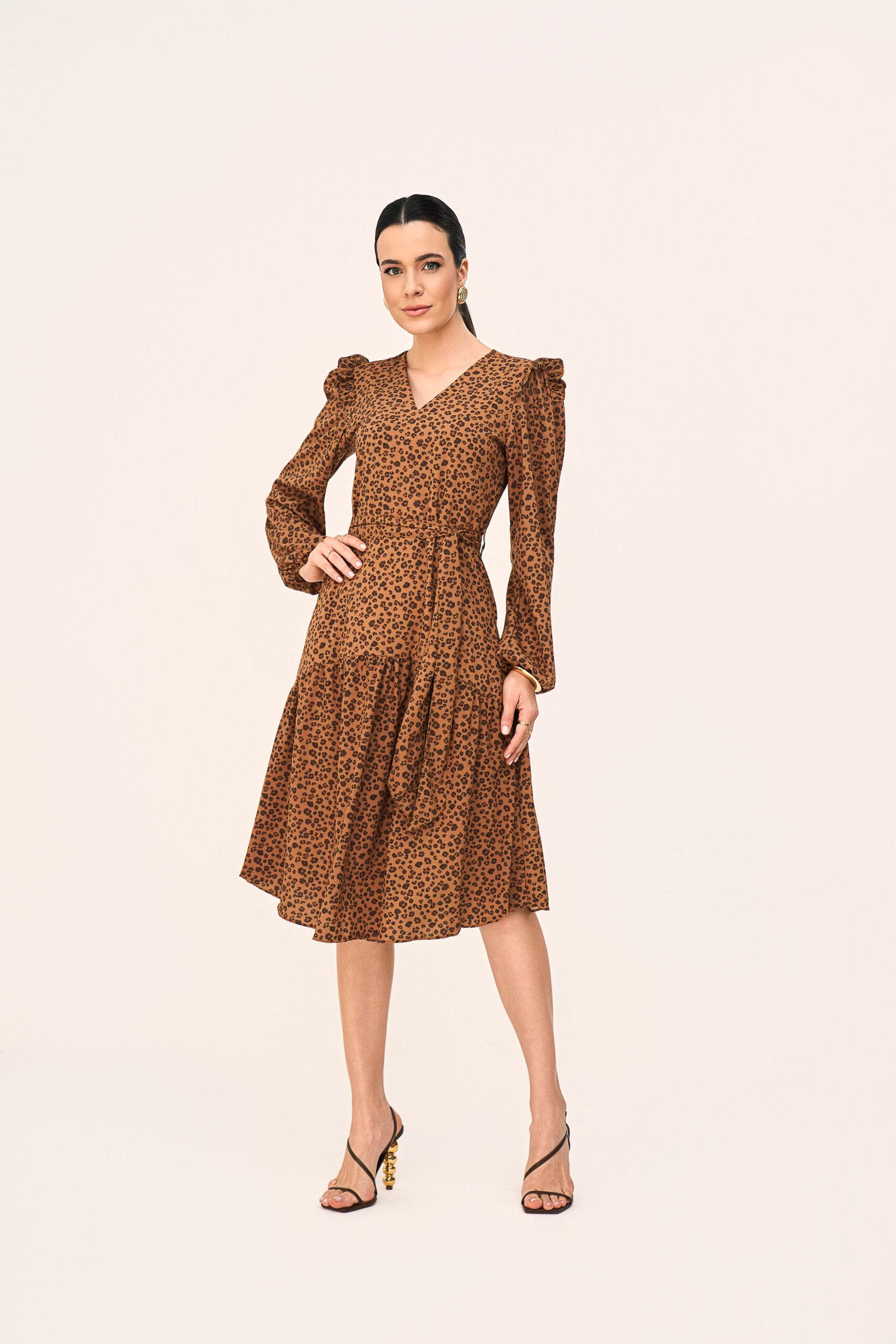 811204 VESTIDO DE CREPE ESTAMPADO - Laura Rosa - Imagem 5