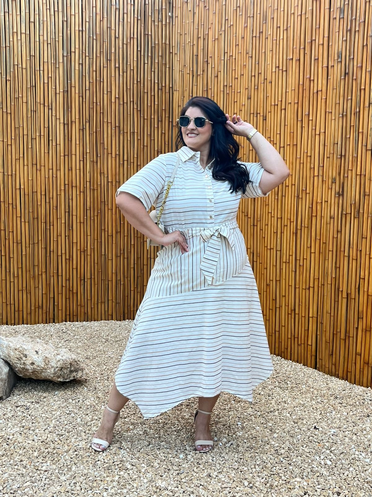 28230 VESTIDO GODE LISTRADO 115cm - Titanium - Imagem 7