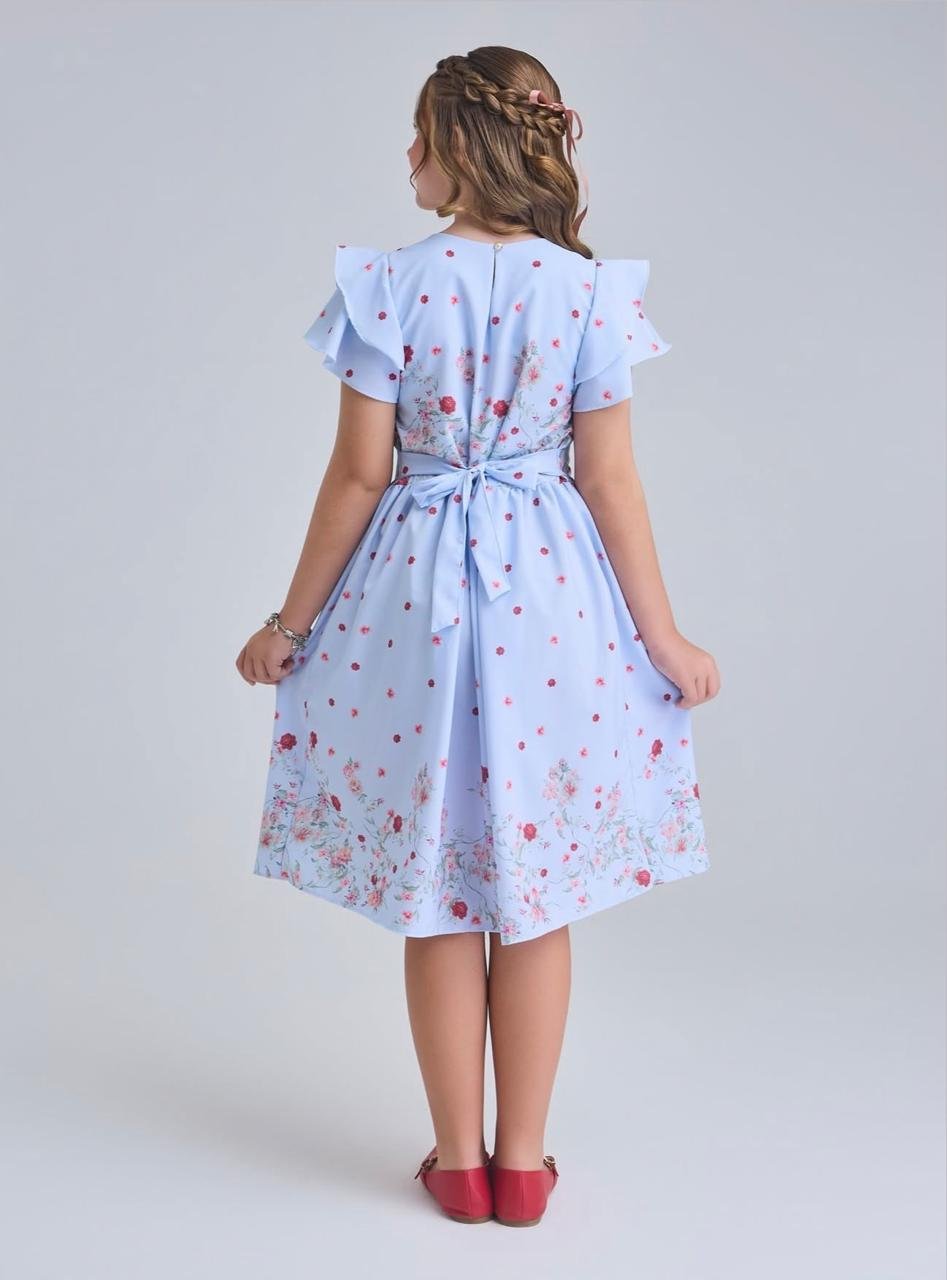 Vestido Infantil Jardim de Primavera - Imagem 4