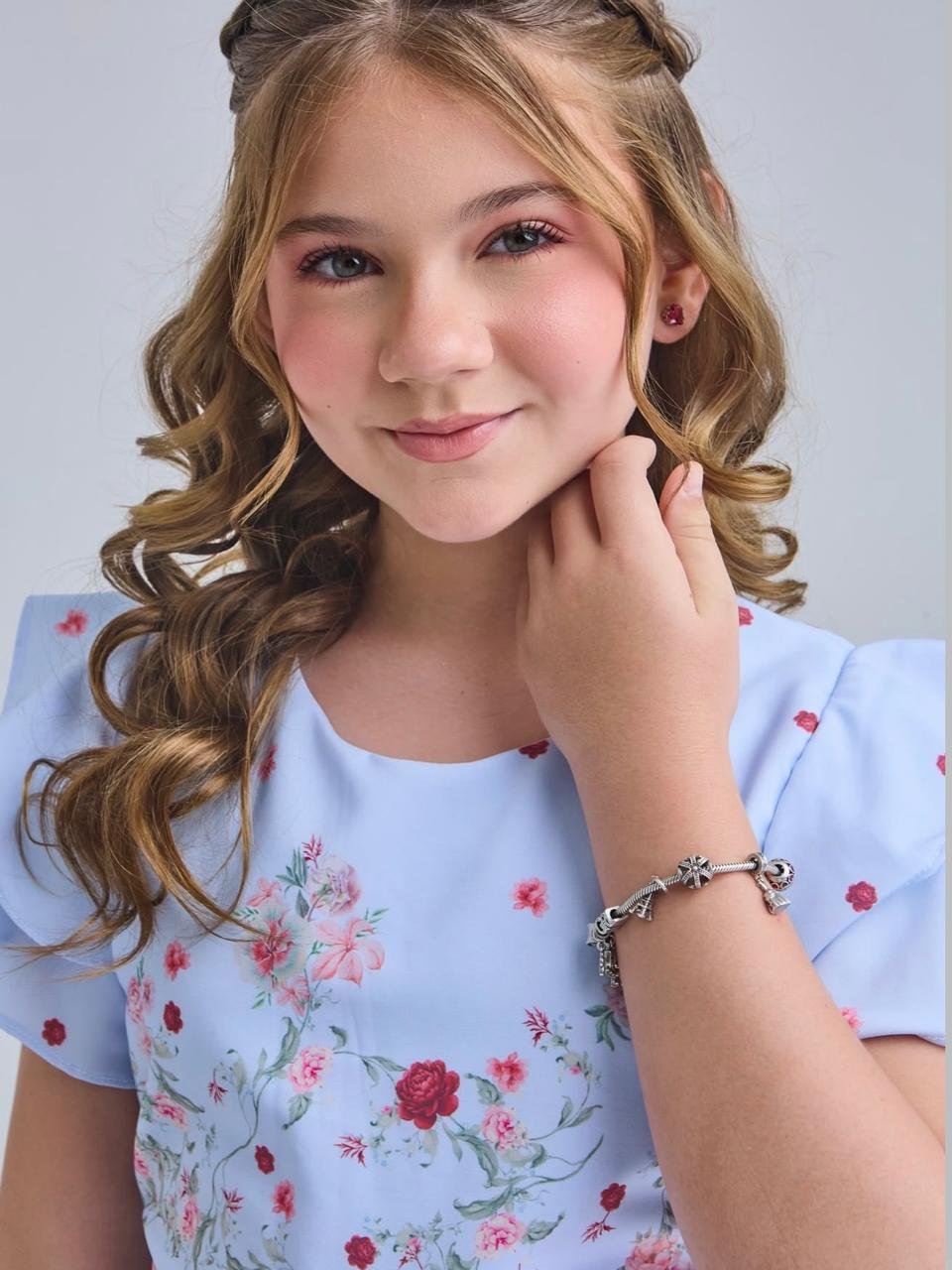 Vestido Infantil Jardim de Primavera - Imagem 2