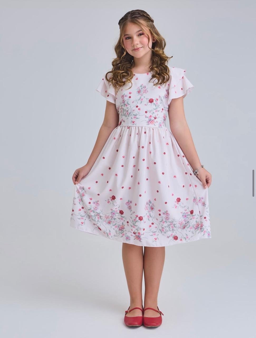 Vestido Infantil Jardim de Primavera - Imagem 6