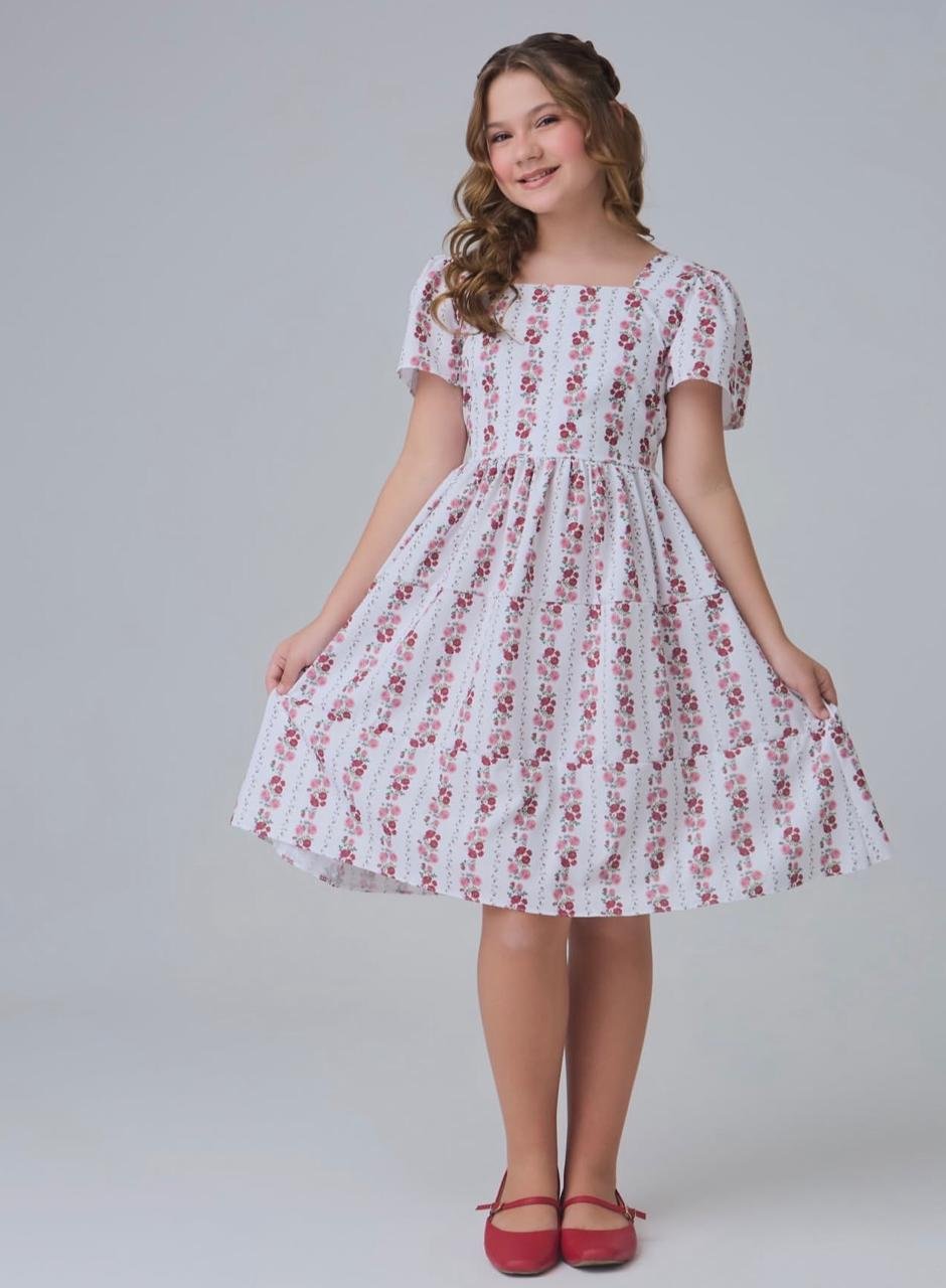 Vestido Infantil Doce Jardim