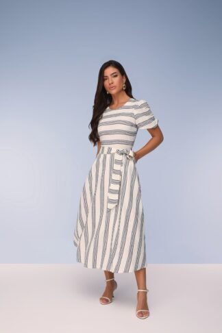 VESTIDO GODE DE TECIDO 28153 - Titanium