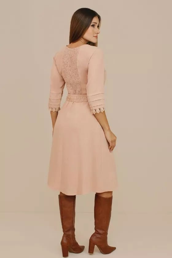 VESTIDO JENIFFER Rosa blush - Nítido - Imagem 4
