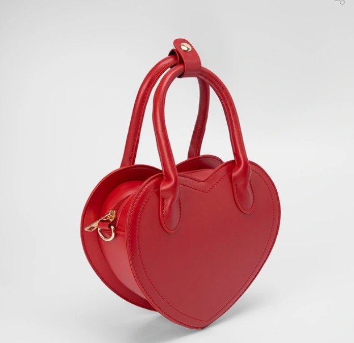 Bolsa de Mão Coração Vermelho