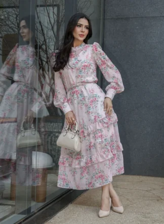 VESTIDO MIDI ESTAMPADO VANESSA - JANY PIM