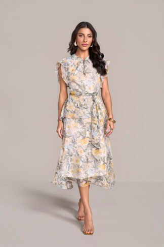 811290 VESTIDO EM CHIFFON ESTAMPADO 120CM - Laura Rosa