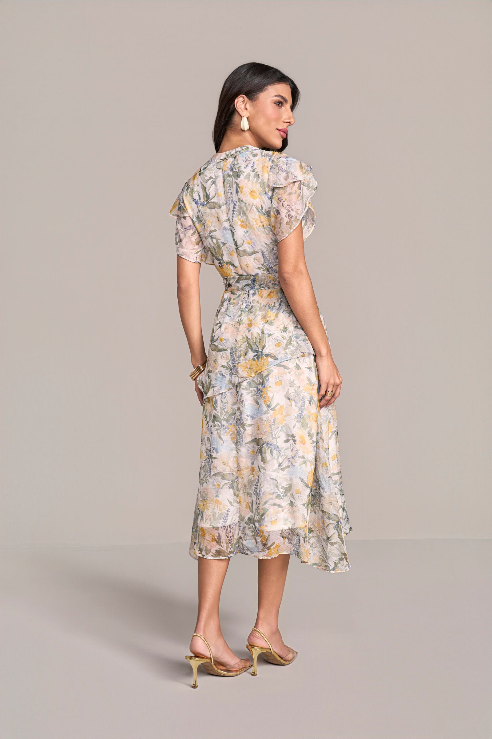 811290 VESTIDO EM CHIFFON ESTAMPADO 120CM - Laura Rosa - Imagem 2