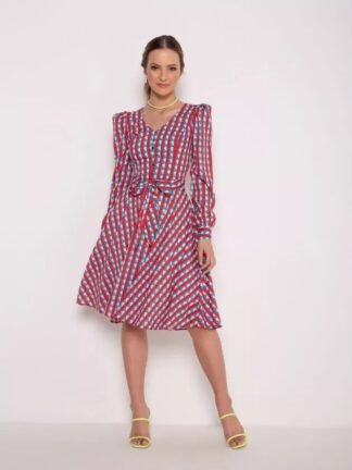 Vestido crepe estampado 100cm - Império